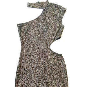 One Shoulder Mini Sequin Dress
